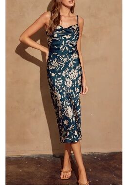 Dress Forum Floral Satin Dress